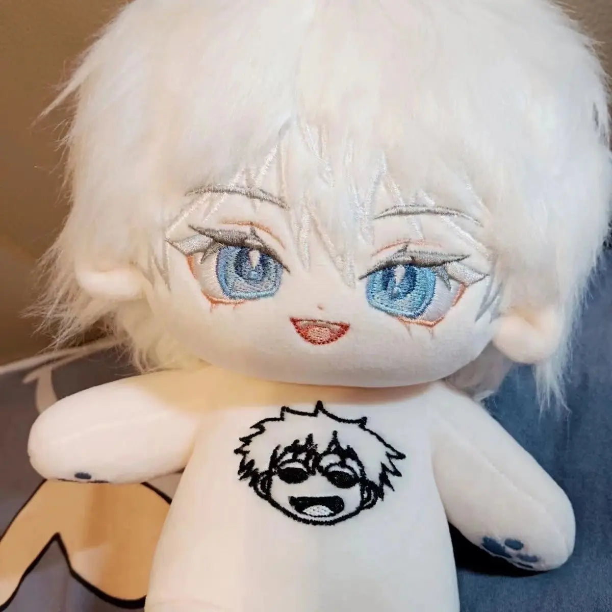Stuffed Anime Jujutsu Kaisen Satoru Gojo 20cm Cute Cotton Doll Toys for Children Adults Plush Puppet Collectible Gift - Jujutsu Kaisen Merch - Free Shipping Buy Now