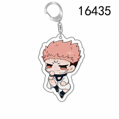 Porte-clés en acrylique Anime - Pendentif personnage de dessin animé Jujutsu Kaisen, adapté aux sacs et aux clés, cadeaux de cosplay, cadeau parfait pour les fans