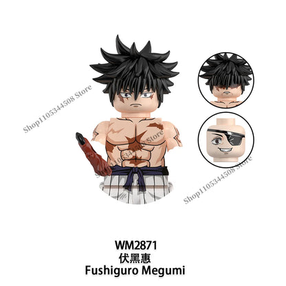 Jujutsu Kaisen MINI Puzzle Brick toys Makora Gojo Satoru Rogo Ryomen Sukuna Kugisaki Nobara Building Blocks Collection Gift