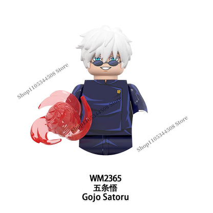 Jujutsu Kaisen MINI Puzzle Brick toys Makora Gojo Satoru Rogo Ryomen Sukuna Kugisaki Nobara Building Blocks Collection Gift