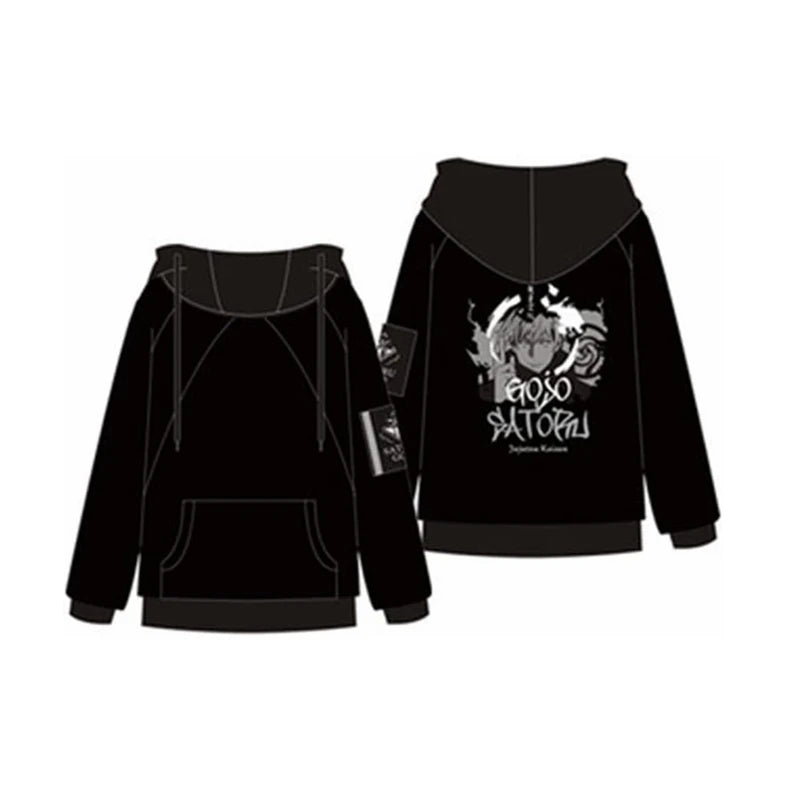 Anime Itadori Yuji Cosplay Costume Adult Unisex Pullover Coat Casual Hoodie Jacket Leisure Sweatshirt Satoru Gojo Cargo Pants - Jujutsu Kaisen Merch - Free Shipping Buy Now