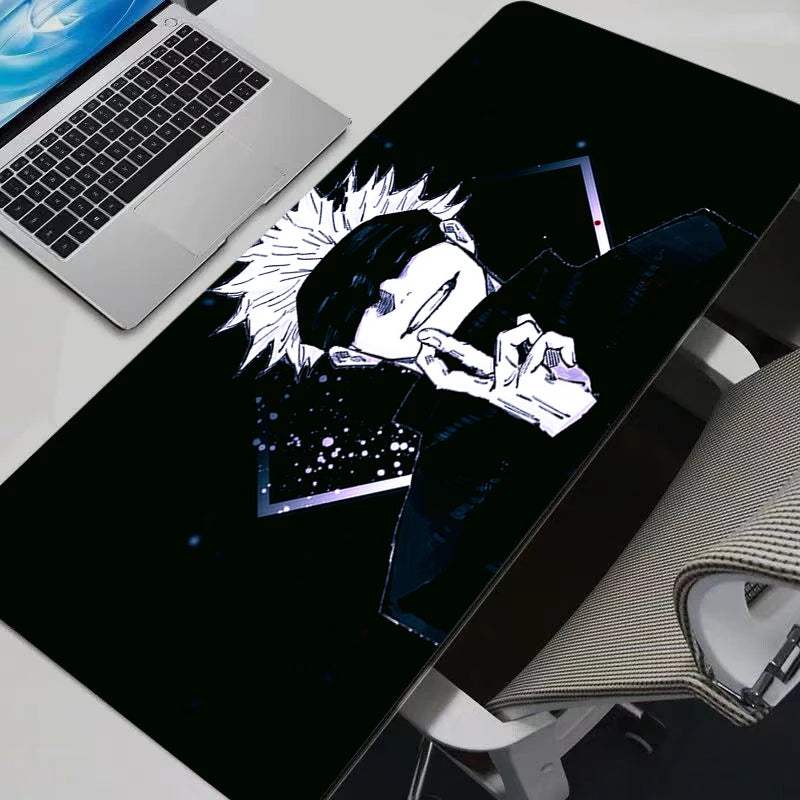 Anime Mouse Pad Gamer Keyboard Mousepad Pc Computer Soft rubber Desk Mat Gaming Pad Non-slip J-jujutsu Kaisen Mouse Mats For LOL