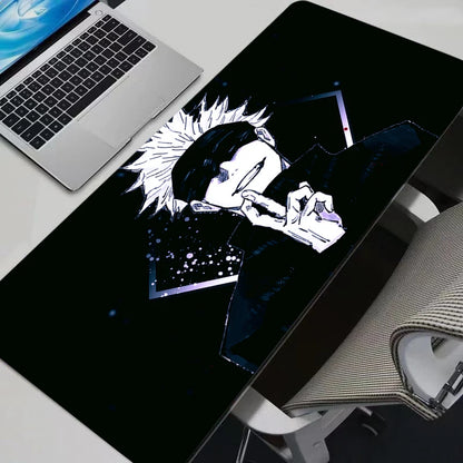 Anime Mouse Pad Gamer Keyboard Mousepad Pc Computer Soft rubber Desk Mat Gaming Pad Non-slip J-jujutsu Kaisen Mouse Mats For LOL