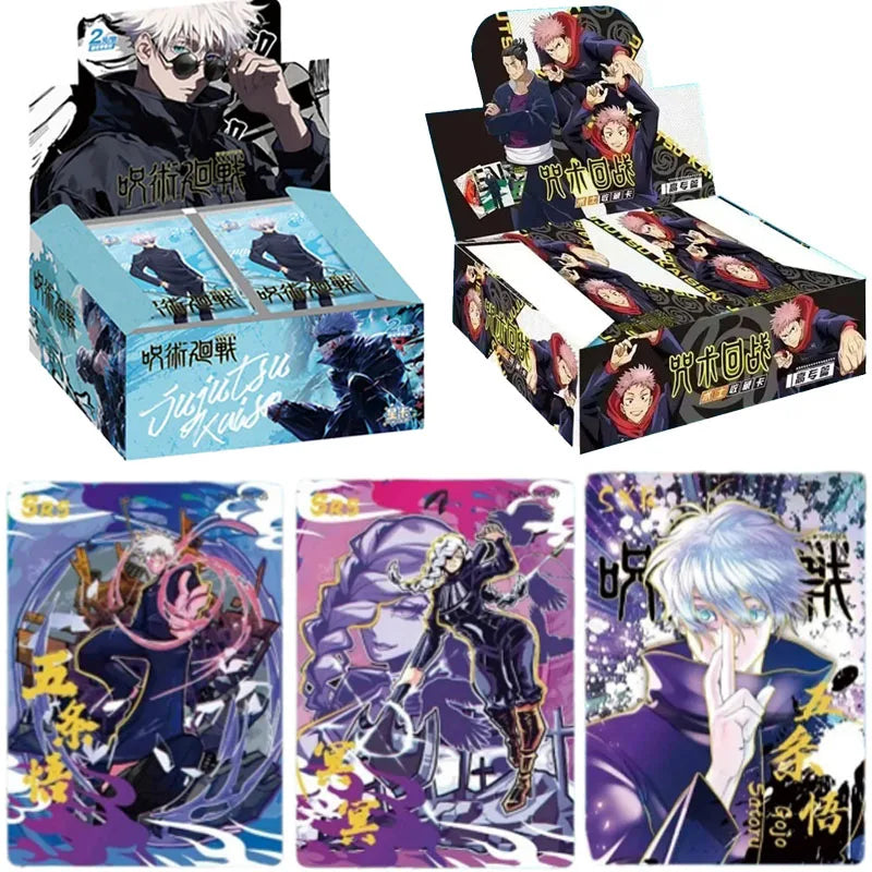 Genuine Jujutsu Kaisen Card Warlock Cards Gojo Satoru Fushiguro Megumi Itadori Yuji Cards Anime Peripheral Collection Cards Toy