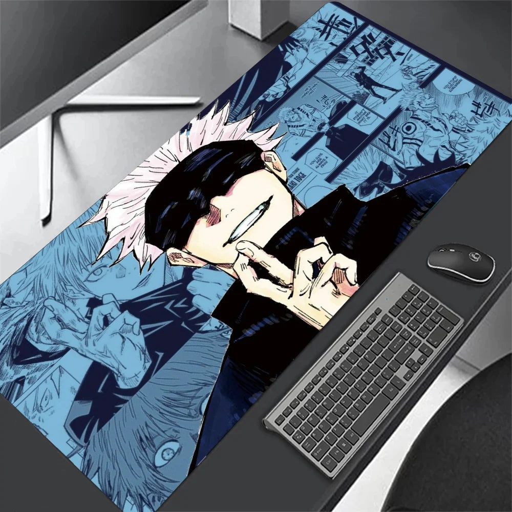 Jujutsu Kaisen XXL Mouse Pad Anime Gojo Satoru Large Gaming Mousepad Gamer Company Keyboard Mouse Mats Carpet Computer Desk Mat