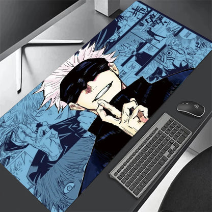 Jujutsu Kaisen XXL Mouse Pad Anime Gojo Satoru Large Gaming Mousepad Gamer Company Keyboard Mouse Mats Carpet Computer Desk Mat