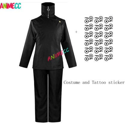 ANIMECC in Stock S-2xL Toge Inumaki Cosplay Costume Wig Tattoo Sticker Shoes Halloween Christmas Party School Uniform Outfit Men - Jujutsu Kaisen Merch - Free Shipping Buy Now
