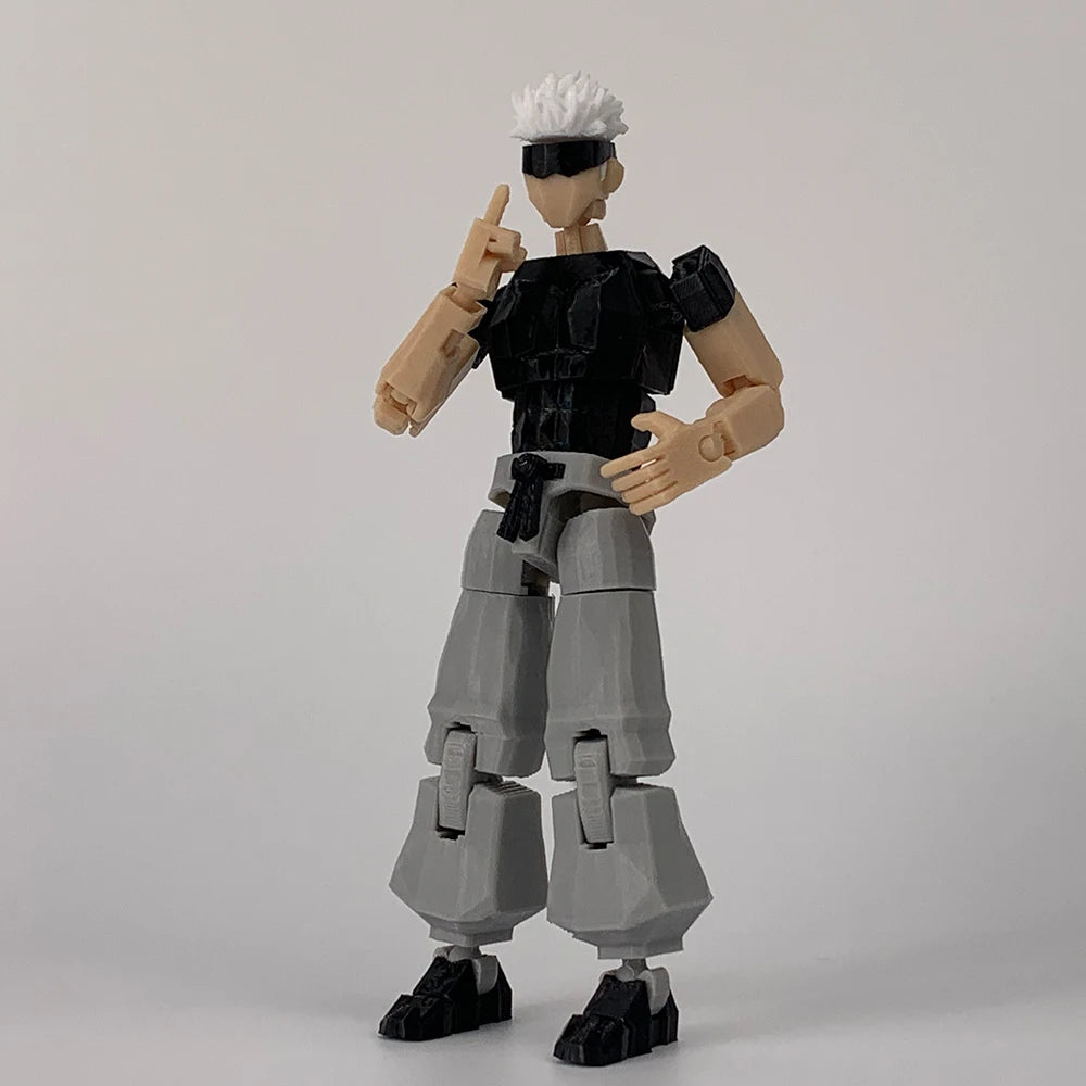 3D Printed Jujutsu Kaisen Gojo Satoru Anime Multi-Jointed Shapeshift Toys Action Figures Mannequin Model Ornaments Gifts - Jujutsu Kaisen Merch - Free Shipping Buy Now