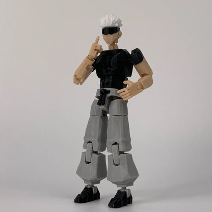 3D Printed Jujutsu Kaisen Gojo Satoru Anime Multi-Jointed Shapeshift Toys Action Figures Mannequin Model Ornaments Gifts - Jujutsu Kaisen Merch - Free Shipping Buy Now