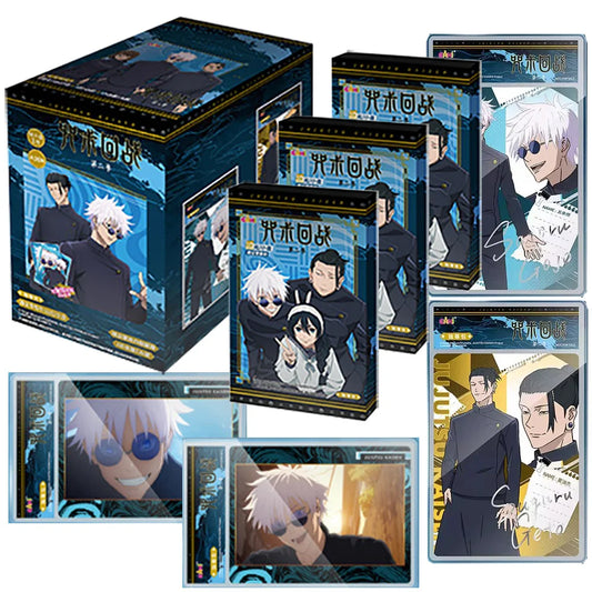 Carte de collection Anime Jujutsu Kaisen Fushiguro Megumi Kugisaki Nobara Personnage exquis Carte en gros plan Cadeau de trésor d'anniversaire