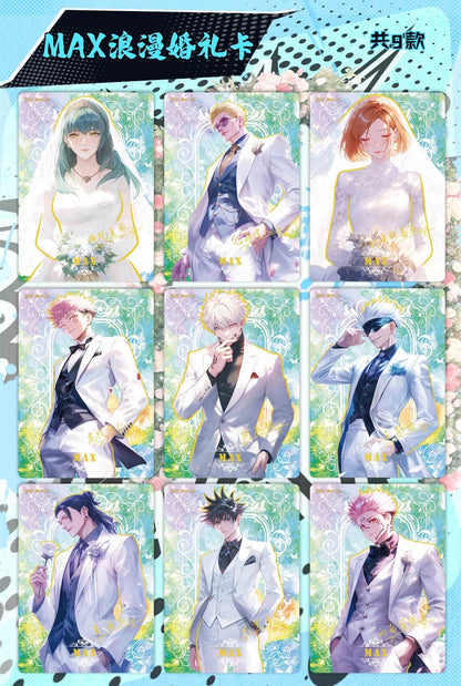Genuine Jujutsu Kaisen Card Warlock Cards Gojo Satoru Fushiguro Megumi Itadori Yuji Cards Anime Peripheral Collection Cards Toy