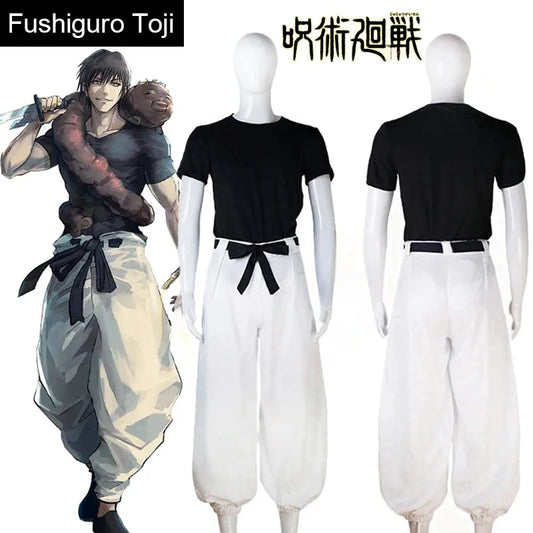 Anime Jujutsu Kaisen Season 2 Toji Fushiguro Cosplay Costume Wig Uniform Sorcerer Killer Halloween Costume for Women Men - Jujutsu Kaisen Merch - Free Shipping Buy Now