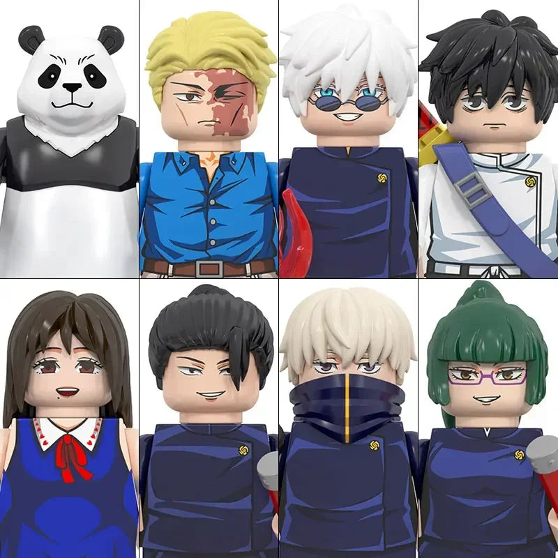 Jujutsu Kaisen Bleach Building Blocks Itadori Yuji Gojo Satoru Ryomen Sukuna Mini Action Figure Accessories Christmas Gifts