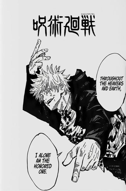 Modern Famous Bilibili Black and White Anime J-Jujutsu K-Kaisen Poster Canvas Paint Print Art Picture Home Room Wall Decor Gift