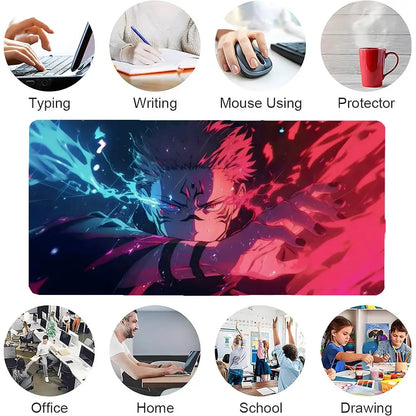 Jujutsu Kaisen Itadori Yuji Mouse Pad Mousepad Large Gaming LockEdge Thickened Computer Keyboard Table Desk Mat