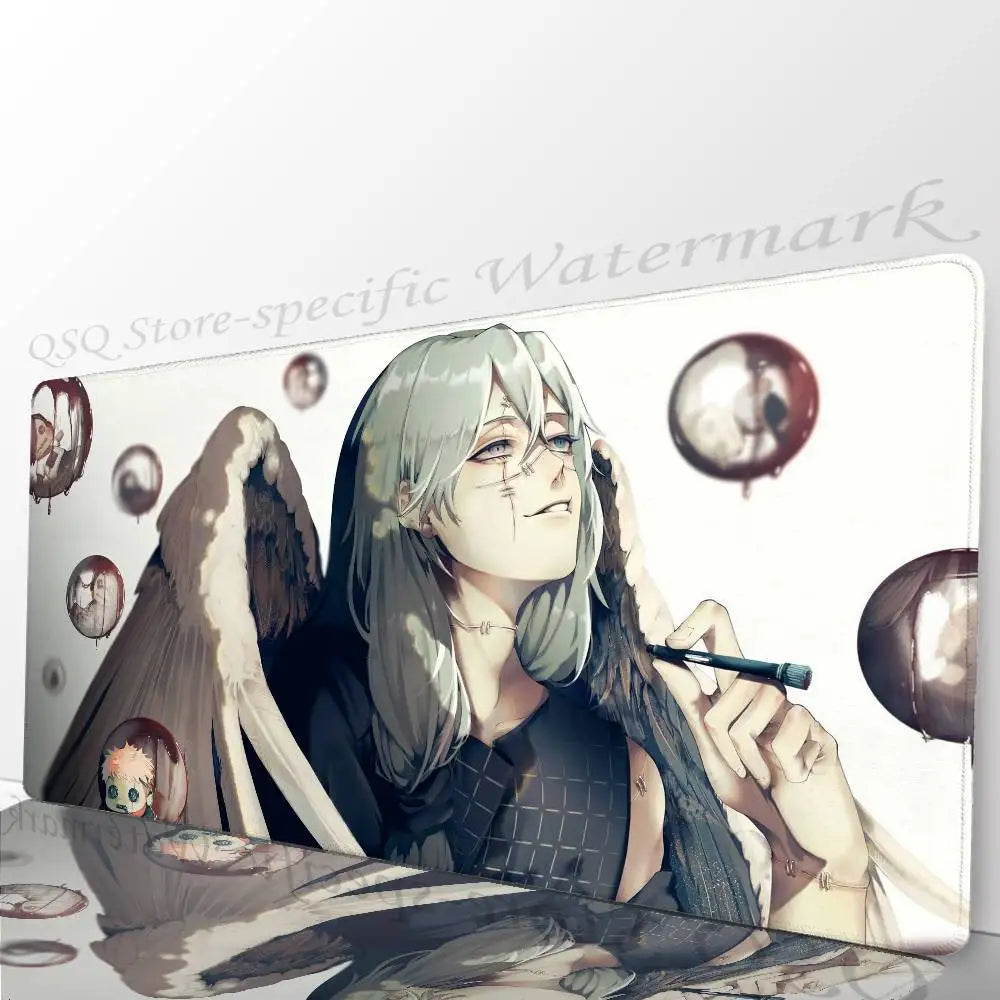 M-mahito Jujutsu Kaisen Anime Mousepad Mouse Mat Desk Mat With Pad Gaming Accessories Prime Gaming XXL Keyboard Pad Padding Ma