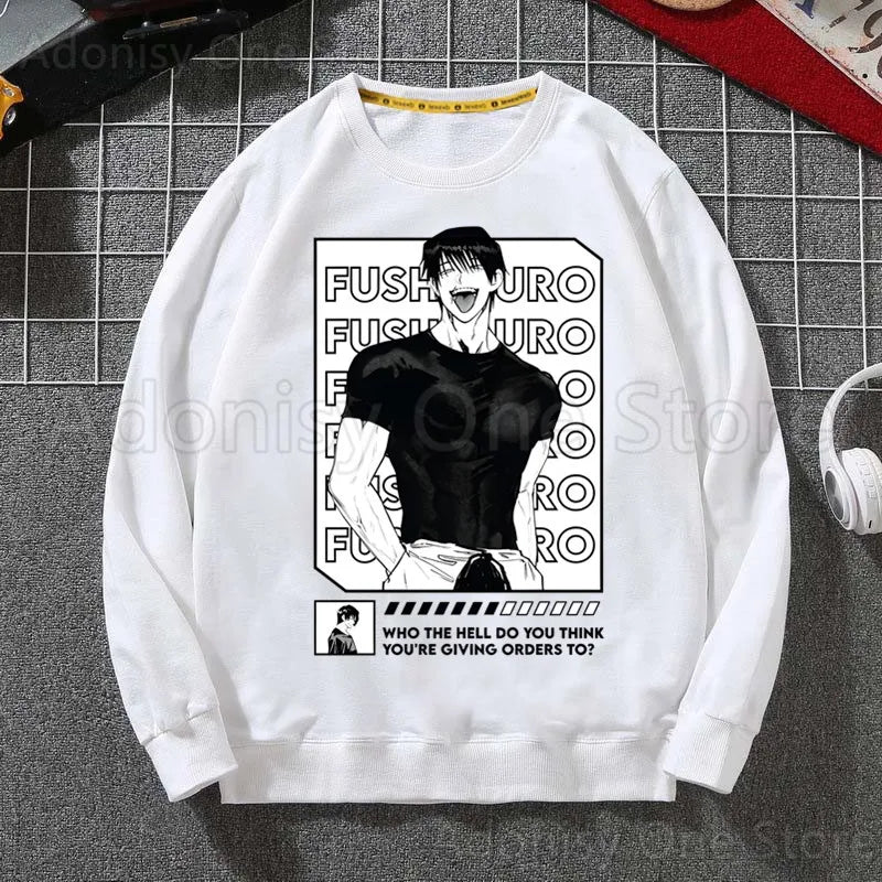 Toji Fushiguro Men Hoodie Men Pullover Sweatshirts Autumn Hip Hop Streetwear Hoodies Mens White Color Hoodie Male - Jujutsu Kaisen Merch - Free Shipping Buy Now