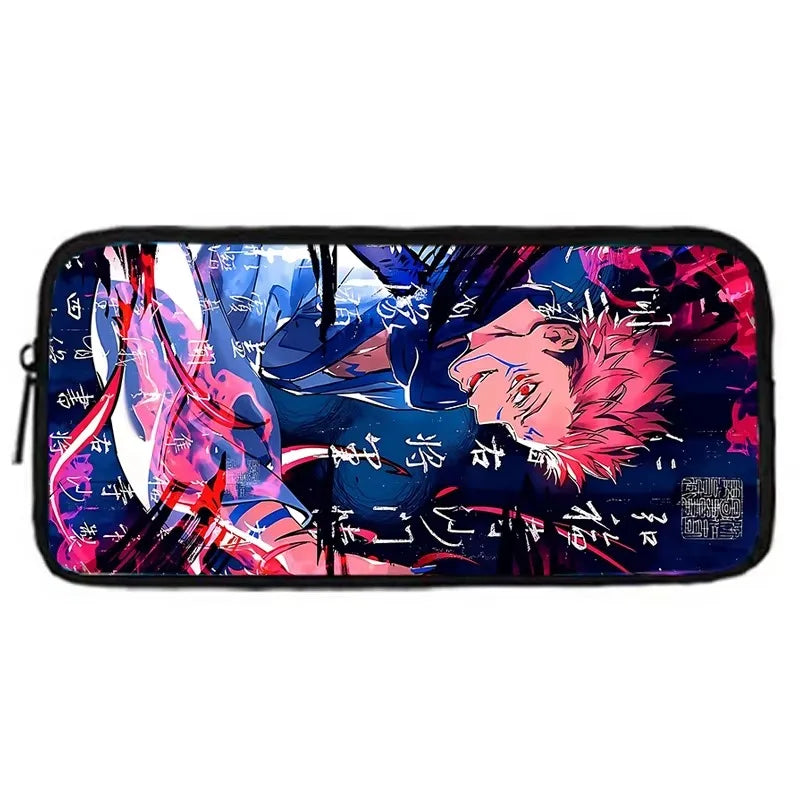 Sac à dos d'école Anime J-Jujutsu Kaisen pour enfant avec sacs à déjeuner, trousses à crayons, sacs d'école pour garçons et filles, meilleur cadeau