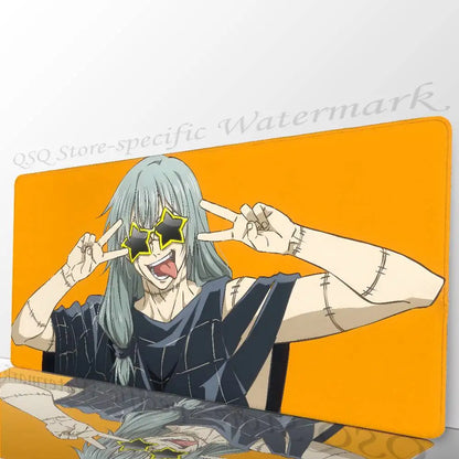 M-mahito Jujutsu Kaisen Anime Mousepad Mouse Mat Desk Mat With Pad Gaming Accessories Prime Gaming XXL Keyboard Pad Padding Ma