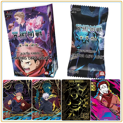Jujutsu Kaisen Trading Cards Booster Box - Official Yuji Itadori Satoru Gojo Yuta Okkotsu Ryomen Sukuna Anime Collectible Cards