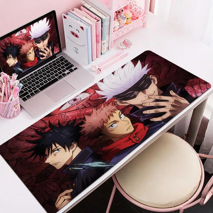 Jujutsu Kaisen Satoru Gojo Mouse Pad 90x40CM Non-slip Gaming Mousepad Gamer E-Sports Mouse Mat Mechanical Keyboard XXL Desk Mat