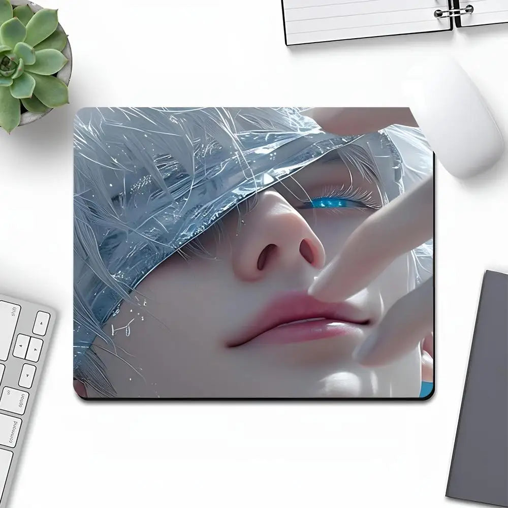 Jujutsu Kaisen Anime Mouse Pad Art Gaming Gamer Animal Small Rubber Locking Edge Large Computer MousePad Laptop Desk Pad