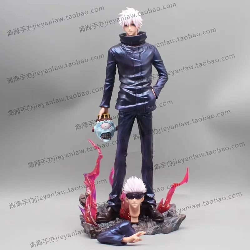 Jujutsu Kaisen Anime Figures Satoru Gojo Figure 2 Heads 2 Arms Action Figurine Statue Collection Ornament Model Christmas Gifts - Jujutsu Kaisen Merch - Free Shipping Buy Now