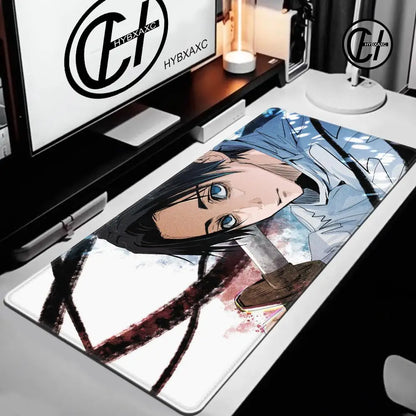 Anime Purple Mouse Pad HD XXL Yuta Okkotsu Gaming Keyboard Rug Laptop Jujutsu Kaisen Mousepad PC Gamer Cabinet Extended Desk Mat
