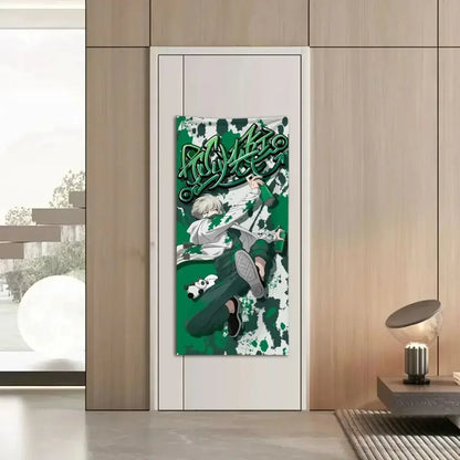 New Satoru Gojo Poster Jujutsu Kaisen Room Decoration Poster Wall Stickers Okkotsu Yuta Mahito 200cm high and 60cm wide poster