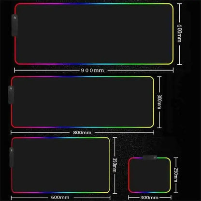 RGB Jujutsu Kaisen Mouse Pad Anime Gojo Satoru Desk Mat Gamer PC Computer XL Varmilo Keyboard Carpet Gaming Accessories Mousepad