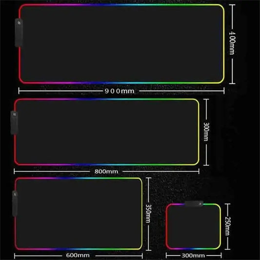 RGB Jujutsu Kaisen Mouse Pad Anime Gojo Satoru Desk Mat Gamer PC Computer XL Varmilo Keyboard Carpet Gaming Accessories Mousepad