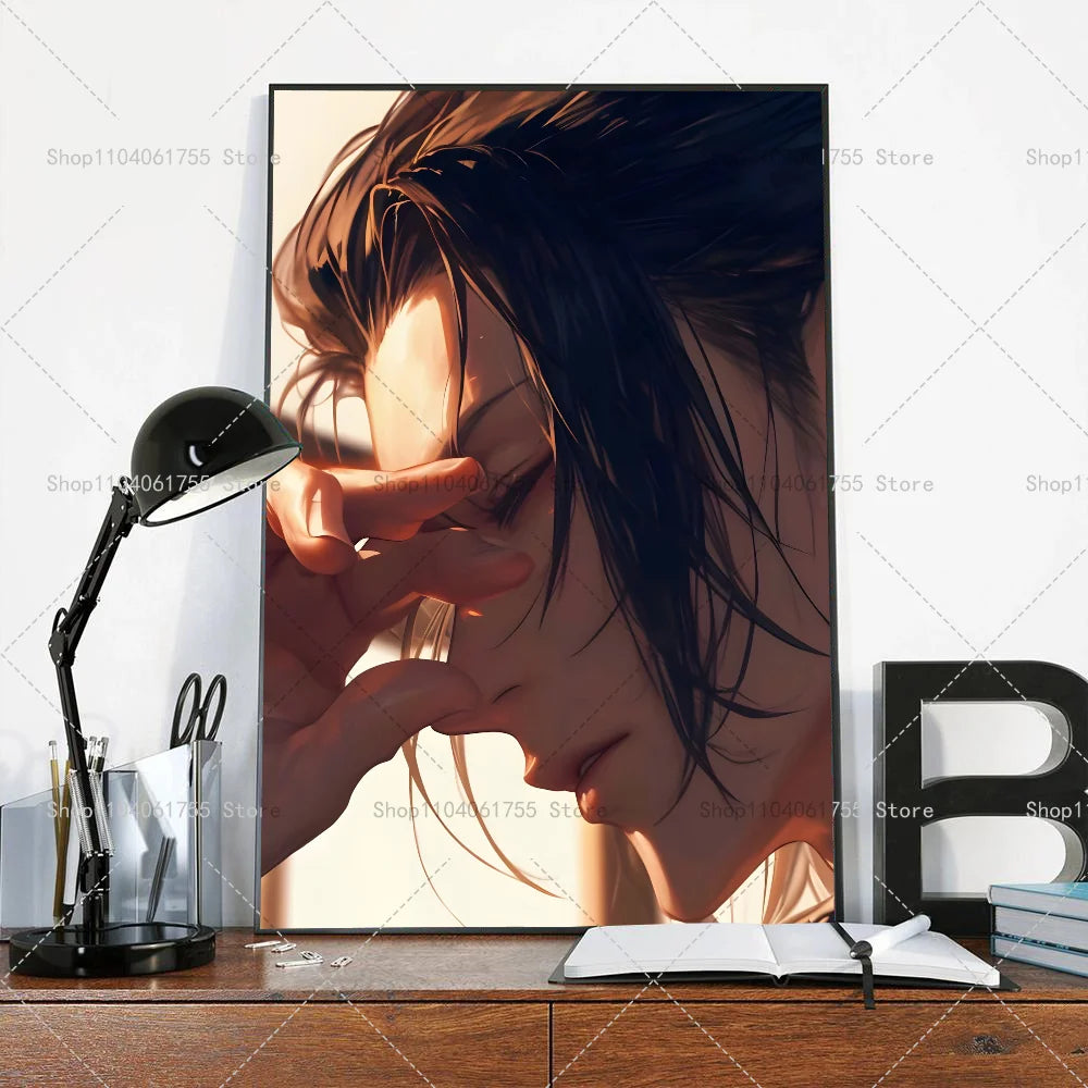 1PC Anime Jujutsu Kaisen Geto Suguru Poster Self-adhesive Art Waterproof Paper Sticker Coffee House Bar Room Wall Decor