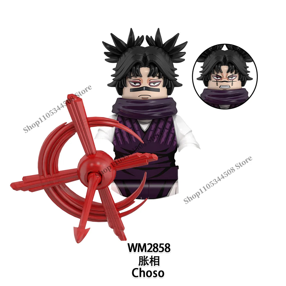Jujutsu Kaisen MINI Puzzle Brick toys Makora Gojo Satoru Rogo Ryomen Sukuna Kugisaki Nobara Building Blocks Collection Gift