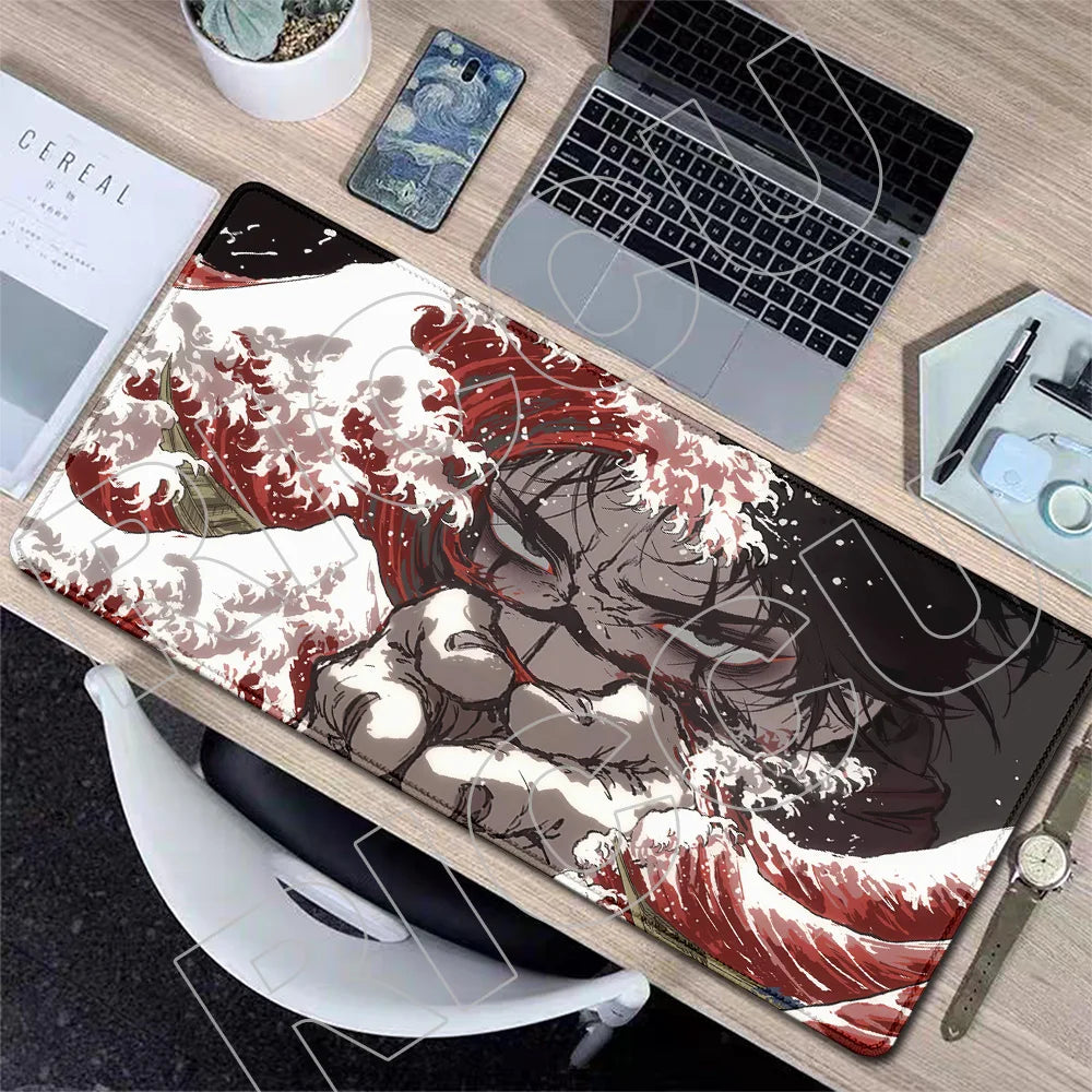 XXL J-Jujutsu Kaisen Gojo Satoru Mouse Pad Carpet Cartoon Anime Gaming Mousepad Non-Slip Rubber Desk Mat Computer Laptop Office