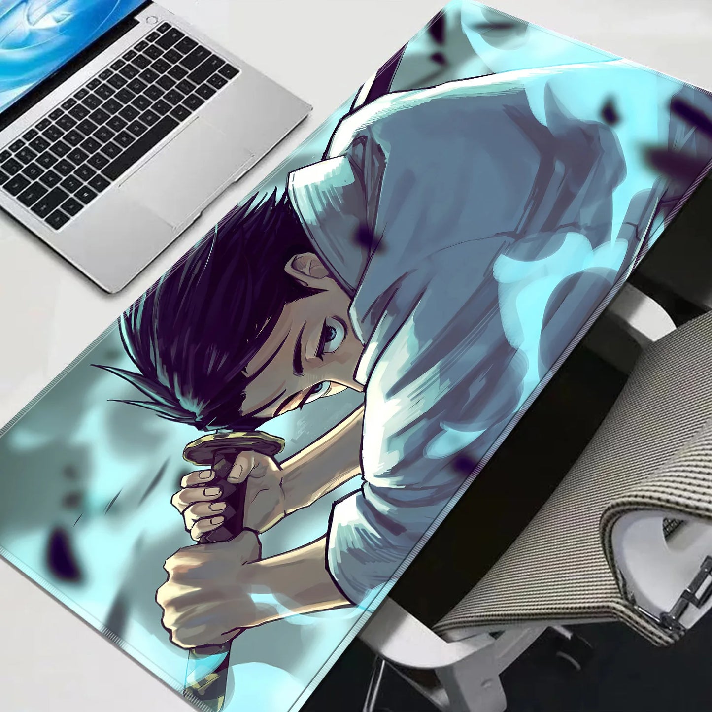 HD Anime Purple Mouse Pads Yuta Okkotsu Gaming Keyboard Rug Laptop Mousepad PC J-Jujutsu Kaisen Gamer Cabinet Extended Desk Mat