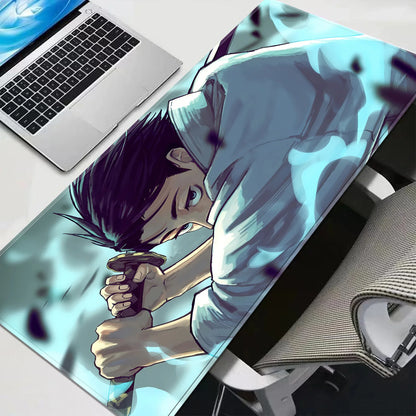 HD Anime Purple Mouse Pads Yuta Okkotsu Gaming Keyboard Rug Laptop Mousepad PC J-Jujutsu Kaisen Gamer Cabinet Extended Desk Mat