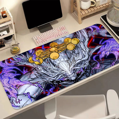 MahoRaga Mouse Pad Cartoon Anime Gaming J-Jujutsu Kaisen Mousepad Non-Slip Rubber Base Desk Mat for Computer Laptop Office Home