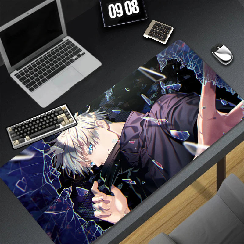 Japan Hot Anime Mouse Pad PC Cool Gaming Keyboard Rug XXL Jujutsu Kaisen Gojo Mousepad Laptop Extended Desk Mat New Gamer Carpet