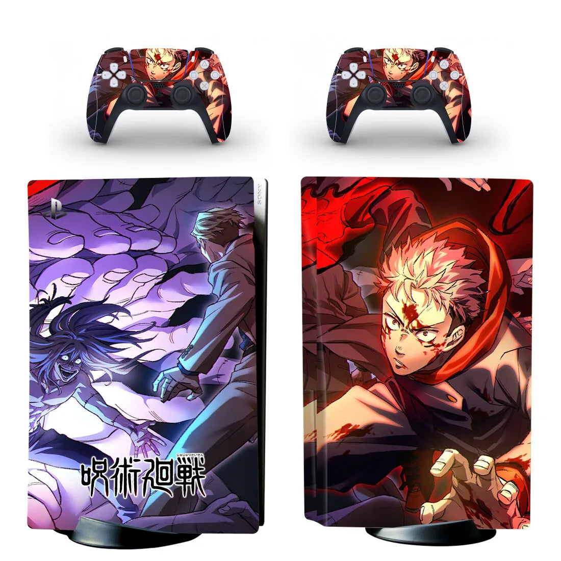 New Anime Jujutsu Kaisen Gojo PS5 Disc Skin Sticker Decal Cover for Console Controller PS5 Standard Disk Skin Sticker Vinyl