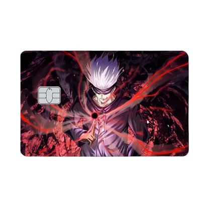 Jujutsu Kaisen Series Anime Bank Credit Cards Stickers Satoru Gojo Ryomen Sukuna Decoration Waterproof Scratch Resistant Sticker