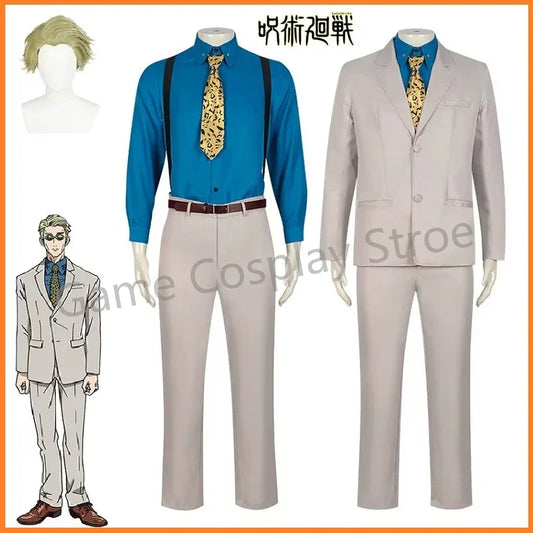 Anime Jujutsu Kaisen Nanami Kento Cosplay Costume Suit Coat Shirt Pants Wig Uniform For Men Carnival Performance Party Role Play - Jujutsu Kaisen Merch - Free Shipping Buy Now