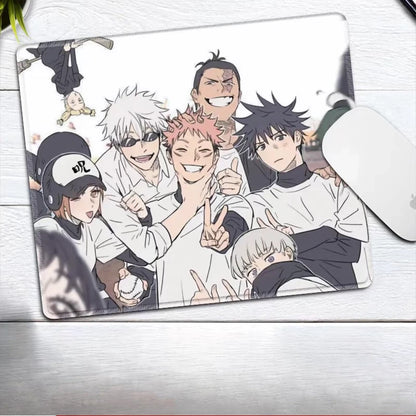 Premium Anime Jujutsu Kaisen Gojo Satoru Leather Mouse Pad Ryomen Sukuna Fushiguro Megumi E-sports Table Mat Small Keyboard Pad