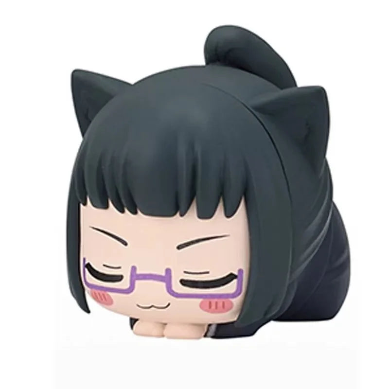 6CM Jujutsu Kaisen Anime Figure Itadori Yuji Satoru Gojo Napping Cat PVC Q Version prone 4Pcs/Set Model Toys Gift Collection - Jujutsu Kaisen Merch - Free Shipping Buy Now