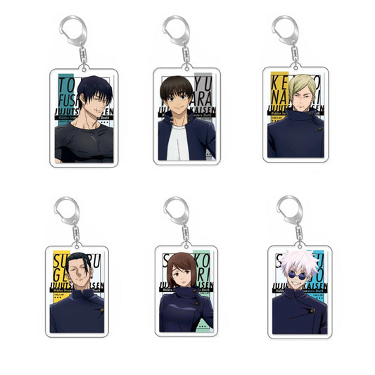 Anime Acrylic Keychain- Jujutsu Kaisen Cartoon Character Pendant, Suitable for Bags and Keys,cosplay gifts Perfect Gift for Fans