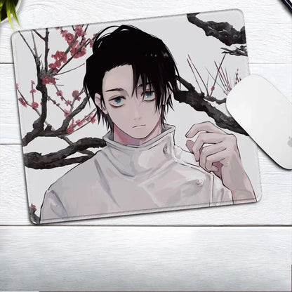 Premium Anime Jujutsu Kaisen Gojo Satoru Leather Mouse Pad Ryomen Sukuna Fushiguro Megumi E-sports Table Mat Small Keyboard Pad