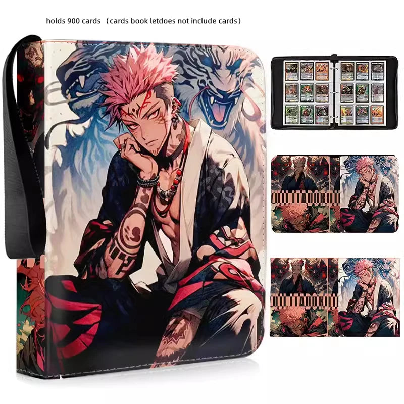 Jujutsu Kaisen Anime Collection Card Album Book Folder Phantom Parade 900pcs Zipper Card Binder Holder Toy Gift