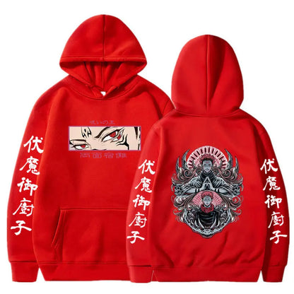 Autumn and winter comfortable and soft hot blood adventure anime Jujutsu Kaisen print men's casual fashion street hoodie - Jujutsu Kaisen Merch - Free Shipping Buy Now