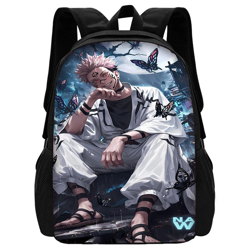 Ensemble de sacs à dos d'école Jujutsu Kaisen Satoru Gojo pour enfants, avec sac à bandoulière, sacs à crayons, sacs d'école pour garçons et filles, meilleur cadeau