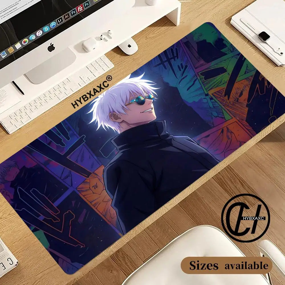 Hot-selling HD J-Jujutsu Kaisen Mouse Pad Professional Gaming Mouse Pad Waterproof Non-Skid Keyboard Mat Big Size Desk Pad