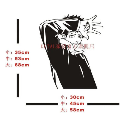 Jujutsu Kaisen Wall Decal Kitashirakawa Vinyl glass Stickers Decal Decor Home Decorative Decoration Anime Car